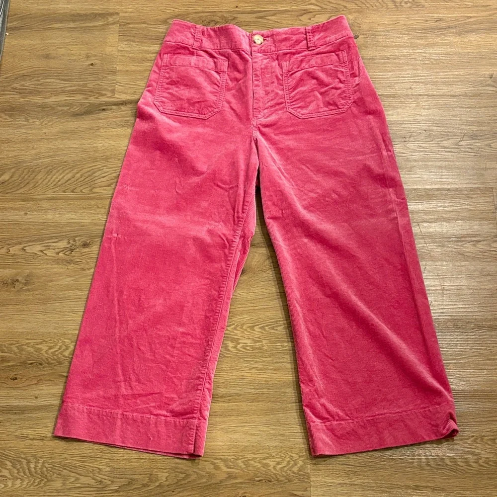Maeve - The Colette - Pink Corduroy Capris - Picture 1 of 8
